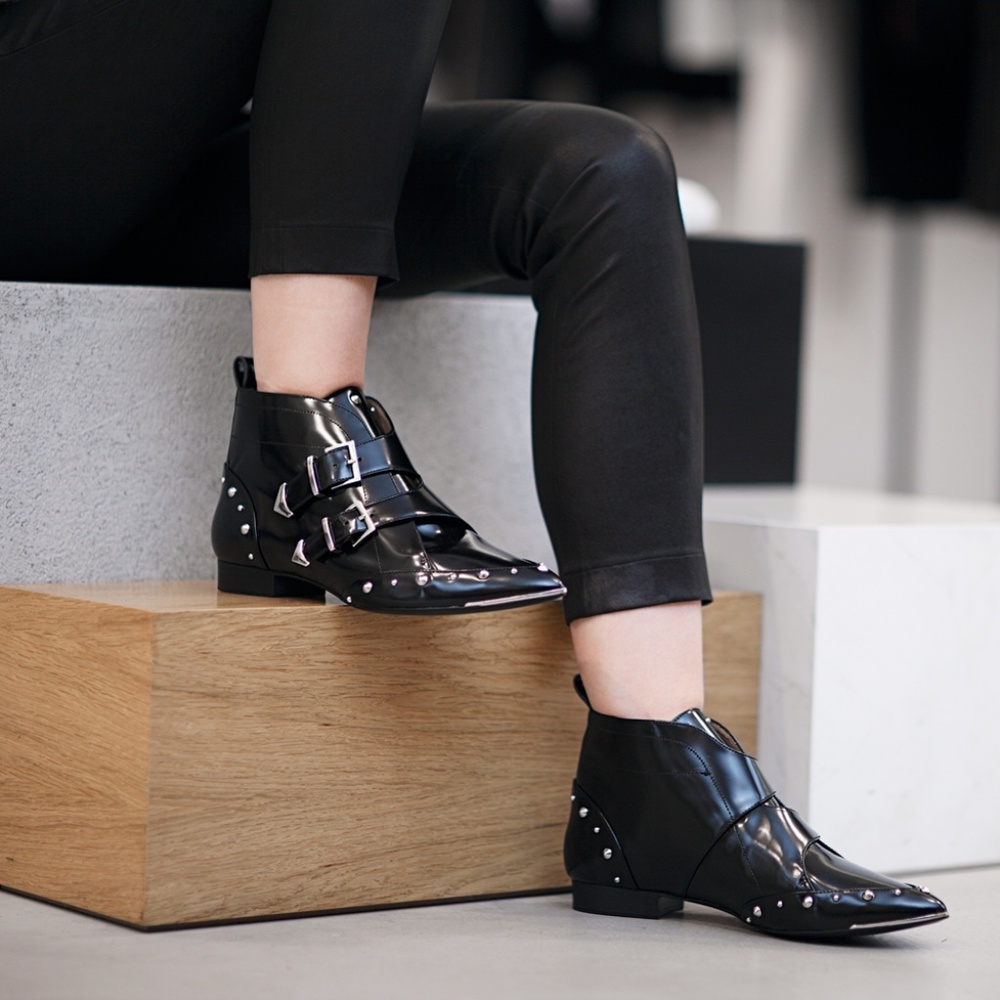 🍒NWOB🍒 IRO STEAMPUNK PATENT LEATHER STUDDED